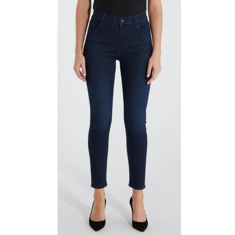 J Brand Women's Tailored Crop Jeans Style 8237E447 Inkwell Dark Wash Denim 27
